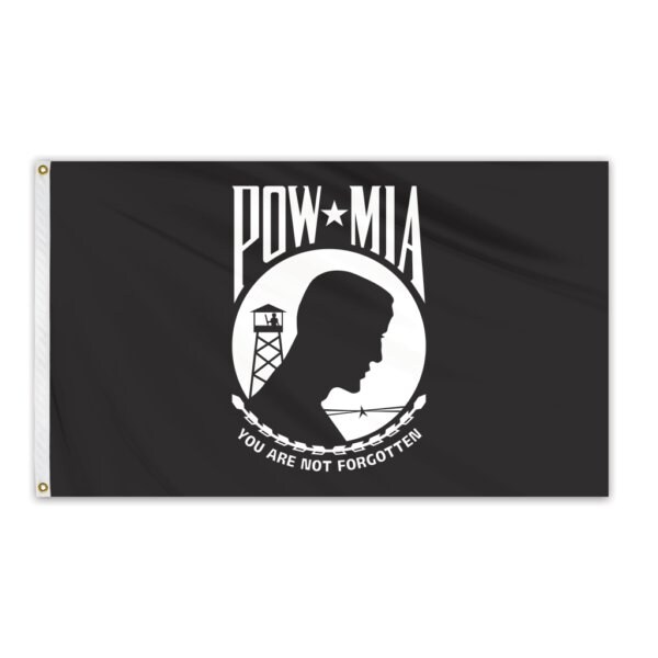POW MIA Outdoor Poly-Cotton Flag 3'x5'